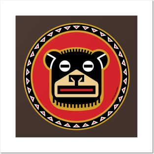 Big Black Bear Shield Posters and Art